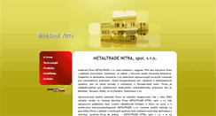 Desktop Screenshot of metaltradenitra.sk